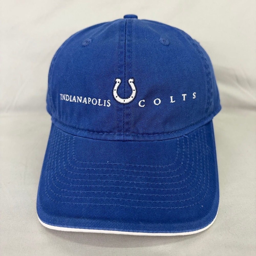 NFL Indianapolis Colts Hat Baseball Cap Mens OSFM Blue Embroidered Adjustable